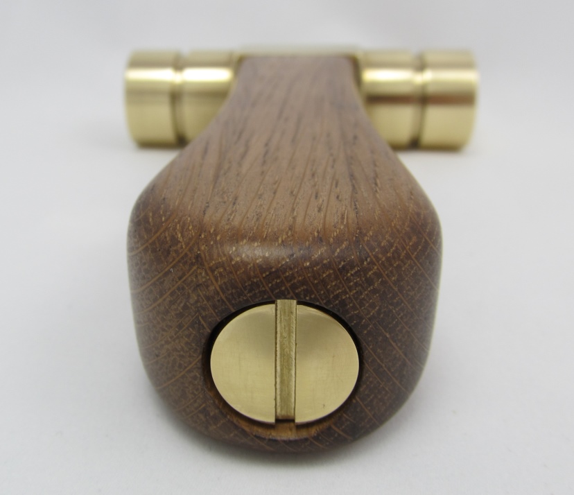 Brass Hammer with Oak Handle 