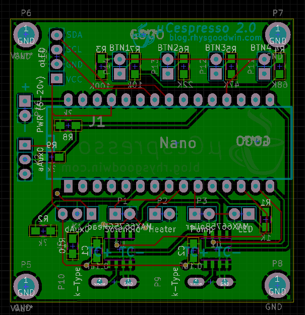 PCB design created in KICAD. Such an awesome piece of software!